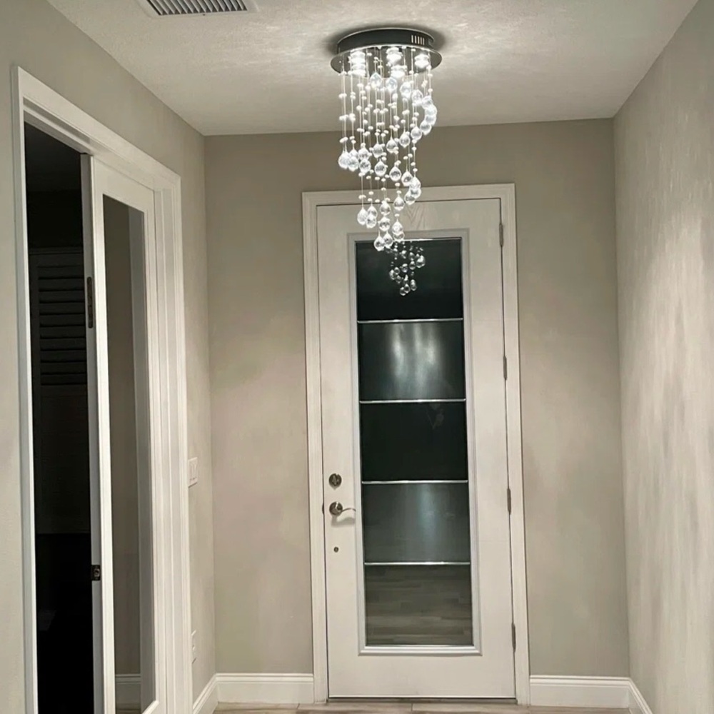 Wade Logan Silver Crystal Chandelier - Picture 5 of 7